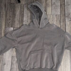 Hollister Gray Boxy Fit Hoodie